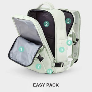 Sac à dos tendance personnalisé pour le voyage d'affaires, le sac à dos pour ordinateur portable, sac à dos imperméable pour femmes, sac à dos d'école pour filles - Product Image 5