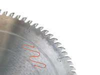 Lame de scie circulaire PCD soudée haute fréquence pour scie à table coulissante, coupe lisse de l'aluminium, logo personnalisé accepté