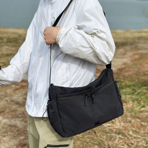 Bolso <span class=keywords><strong>Bandolera</strong></span> de Nailon Impermeable Unisex, Gran Capacidad, Ligero, con Cierre de Cremallera, Bolso de Mano Moderno - Product Image 1