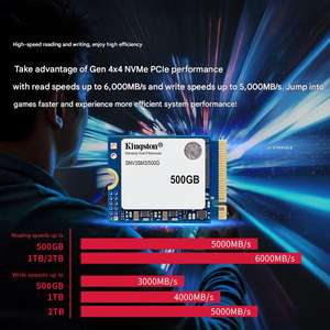 Kingston-Videoconsola portátil Nv3 Nvme Pcie M.<span class=keywords><strong>2</strong></span> 2280 SSD, original, 500GB, 1TB, 2TB, compatible con SteamDeck/ROG ALLY - Product Image 2