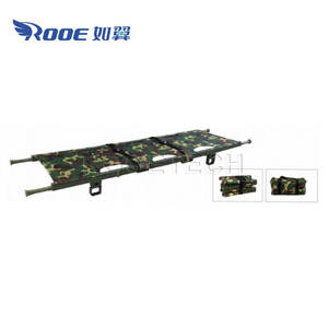 Camilla Táctica de Campo Plegable de Aluminio de 2/4 Tubos Cuadrados, Color Verde Oscuro Camuflaje - Product Image 6