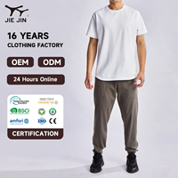 JIEJIN T-shirt à manches courtes oversize absorbant l'humidité et respirant pour hommes, hauts actifs