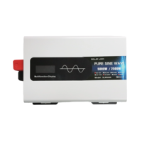 Inverter Gelombang Sinus Murni 5000W untuk Rumah, Konverter Tegangan DC ke AC dengan Layar LCD & 2 Stopkontak AC 12V/24V/48V/72V ke 110V 220V