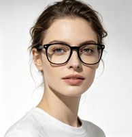 Lunettes Anti-Lumière Bleue Carrées Multicolores Monture Complète PC Diamant Homme Femme Verres Transparents Mode Ordinateur Vente en Gros