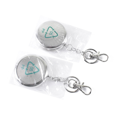 Портативная металлическая пепельница с цепочкой для ключей на заказ, универсальная комбинированная пепельница для хранения нежных сорняков, портативная Мини пепельница для курильщика