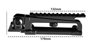 Lève-masque en métal avec poignée Jinming Kublai Khan, rail de guidage universel de 20 mm - Système MOLLE tactique de sécurité durable - Product Image 2