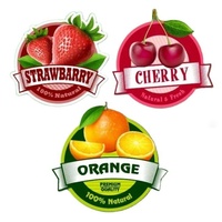 Étiquettes autocollantes personnalisées pour jus de fruits et eau, pour la promotion en supermarché, avec code-barres, qualité supérieure