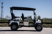 Nouveau modèle de voiturette de golf à essence à quatre roues motrices voiturettes de golf chinoises 2-8 places voiturette de golf à quatre temps alimentée au gaz
