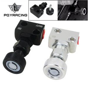 POYRACING วาล์วปรับแรงเบรกแบบสากล สีดำเงิน ปรับได้ สำหรับการปรับแต่งรถยนต์ - Product Image 1