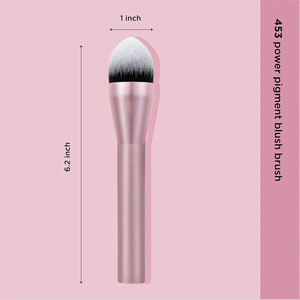 <span class=keywords><strong>Pinceau</strong></span> de maquillage rose clair à manche en aluminium, <span class=keywords><strong>pinceau</strong></span> pour blush liquide ou crème, <span class=keywords><strong>pinceau</strong></span> pour fond de teint - Product Image 4