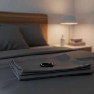 Piccolo anello per pene in gomma nera per uomo, giocattolo sessuale per il miglioramento delle prestazioni D0100H55I3G - Product Image 3