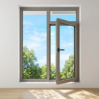 ZEYI Maßgefertigtes NFRC Hurrikan-Resistentes Aluminium-Legierungs-Drehfenster Sicherheits-Verbundglas Außen-Gebäudefenster