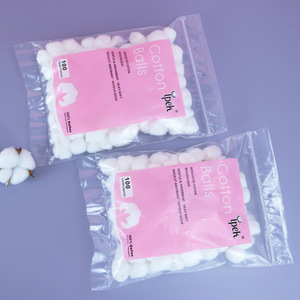 Boules de <span class=keywords><strong>coton</strong></span> 100% pures pour le démaquillage jetable, nettoyage pour vernis à ongles en gel - Product Image 3