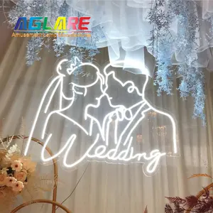 Dropshipping disponibile personalizzabile Logo LED luce di buon compleanno insegna al Neon per Anime festa di nozze camera da letto decorazione della casa