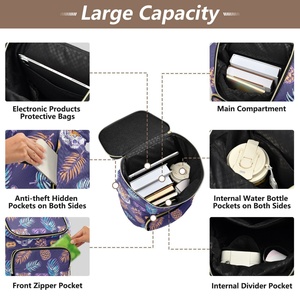 Fashion purple Color Quilted <b>Ladies</b> <b>Backpack</b> Bag Waterproof Outdoor Leisure Travel Fashion Large <b>Backpacks</b> - Product Image 5