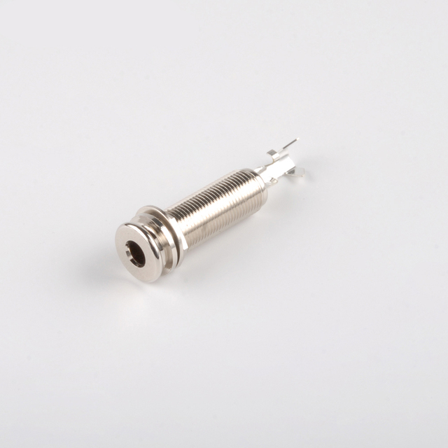 JOINAUDIO JY003 Copper Piezo Pickup Jack Electric Guitar Stereo Output End Pin Jack Nickel Plated