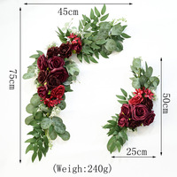 En gros, Panneaux de bienvenue de mariage chinois, Panneaux de signalisation directionnelle à motifs aquatiques, Panneaux directionnels décorés de fleurs, Arrangements floraux en soie artificielle