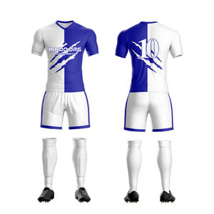 Set di uniformi da calcio con stampa a sublimazione personalizzata diretta in fabbrica Jersey Design personalizzato per la vendita all'ingrosso - Product Image 2