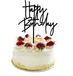 Decorazione per Torta <span class=keywords><strong>di</strong></span> <span class=keywords><strong>Compleanno</strong></span> in Acrilico Nero - Topper per Cupcake e Decorazioni per Torte per Feste <span class=keywords><strong>di</strong></span> <span class=keywords><strong>Compleanno</strong></span> <span class=keywords><strong>di</strong></span> <span class=keywords><strong>Bambini</strong></span> o Adulti - Product Image 5