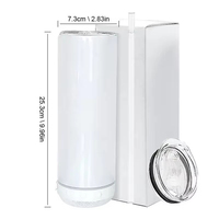 Gobelet Droit de Sublimation 20oz avec Haut-Parleur Bluetooth, Tasse à Musique sans Fil Isolée Sous Vide en Acier Inoxydable