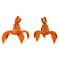 BOCHUANG Nouvelle pince hydraulique pour déchiqueter les coques d'orange, pour excavatrice de 6 à 50 tonnes, rotation à 360 degrés, en acier allié, avec moteur et boîte de vitesses