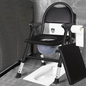 Low Price <strong>Elderly</strong> Commode <strong>Chair</strong> Foldable Mobile Toilet Patient Pregnant Women Home Geriatric Bathing <strong>Chair</strong> - Product Image 3