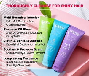 Kit de Cuidado Capilar Hidratante para Reparación, Crecimiento, Control del Frizz, Equilibrio del Cuero Cabelludo y Brillo, Set de <span class=keywords><strong>Champú</strong></span> y Acondicionador - Product Image 3