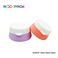 10ml+20ml+30ml 3 pièces, pot en silicone pour baume à lèvres, conteneur de crème cosmétique pour gloss à lèvres