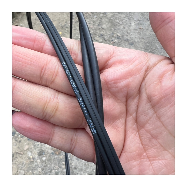 Hongan GJYXCH Optical Fiber Cable Indoor Outdoor Singlemode 1 2 4 6 8-Core Flat Optical Cable Steel Wire Strength Drop Cable