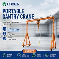 Mini-grue portique légère et portable en aluminium de 500 kg pour garage, utilisation intérieure et extérieure, prix usine
