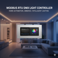 Controlador de Iluminación SMRTE MD02 RS485 Modbus para Salones de Baile, Hoteles, KTV, Atenuación de Alta Velocidad, Temperatura de Color, Brillo, 12-24V
