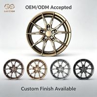 Rines de Aleación de Bronce Satinado, Forjados, Cóncavos, Multirradio, Personalizados, para Vehículos Deportivos Premium