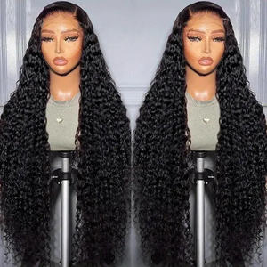 Perruque Lace Frontale HD Complète Sans Colle 13x6, Cheveux Humains Vietnamiens Bruts Vierge, Pour Femmes Noires - Product Image 1