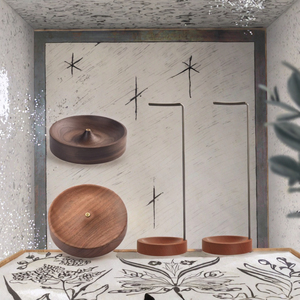 Base de Madera Moderna y Única para Quemador de Incienso, Recolector de Cenizas, para Meditación, Yoga, Decoración del Hogar y Oficina, Regalos para el Día de los Inocentes - Product Image 2