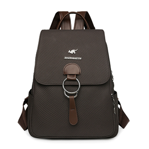 Sac à dos étudiant étanche et durable de haute qualité Sac en cuir PU Sac à dos femme - Product Image 1