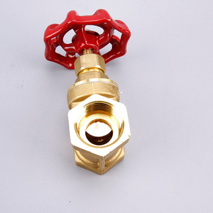 Yuhuan All-Copper Double Internal Thread Brass Engineering Gate Valve 59 Angle Valve for Water Supply Manufacturer Direct - Product Image 2