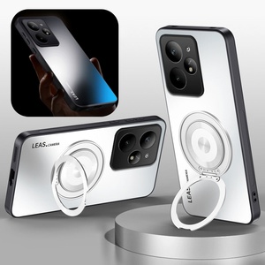 Matte da-Cảm Giác AG Ống Kính Bảo Vệ Cứng Cover Quay Lại & Đứng Trường Hợp Đối Với Realme <span class=keywords><strong>Neo7</strong></span> Turbo 5G 6.8 "Mềm TPU <span class=keywords><strong>Bumper</strong></span> Bìa - Product Image 1