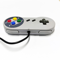 Mando de juego fino Joy para SNES Super Nintendo, estilo Original