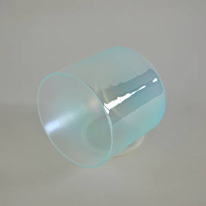 Cuenco para cantar de cristal curativo con sonido HF Aqua Ombre, luz cósmica, cuenco de sonido de cristal transparente alquímico, cuenco para cantar de cuarzo para meditación - Product Image 6