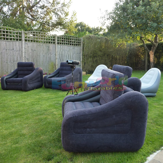 Inflatable Outdoor Home Theater Cinema Projector Movie Screen with Electric Air Pump 1 Year Warranty and Chairs