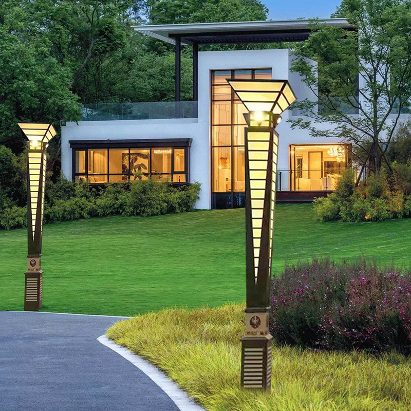 Customizable Modern LED Garden Light Pole IP65 Waterproof Street Decoration Park Outdoor Space Electric Outdoor Garden Lamp