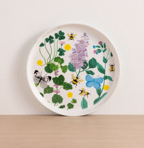 Garden Dinnerware Set Butterfly <b>Bee</b> Floral Print Plate Bowl For Spring Home Kitchen Hotel Wholesale - Product Image 3