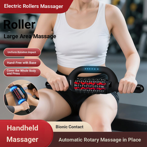 Çok Fonksiyonlu Elektrikli Masaj Rulosu, Kırmızı Işık Isıtma Özelliğiyle Kas Gevşemesi ve İyileşmesi için Şarj Edilebilir Döner Masaj Aleti - Product Image 5