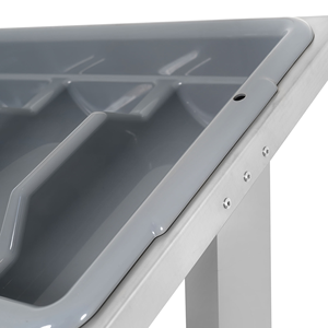 Nouveau Distributeur de Plateaux en Acier Inoxydable Robuste pour Cuisine Commerciale, Distributeur de Plateaux Mobile Autoportant - Product Image 5
