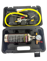 Kit d'outils pneumatiques à gaz pour climatisation avec pistolet de rinçage en aluminium pour le nettoyage des systèmes de climatisation et l'élimination des contaminants