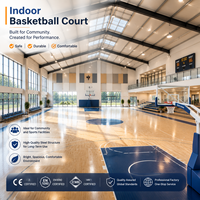 Gimnasio Modular de Baloncesto para Interiores, Estadio de Ensamblaje Rápido, Estructura de Acero de Alta Resistencia, Edificio Prefabricado