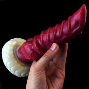 Waatfaak — petit gode en silicone souple, 7 pouces, prise anale, monstre, crépu, incurvé, massage vaginal - Product Image 1