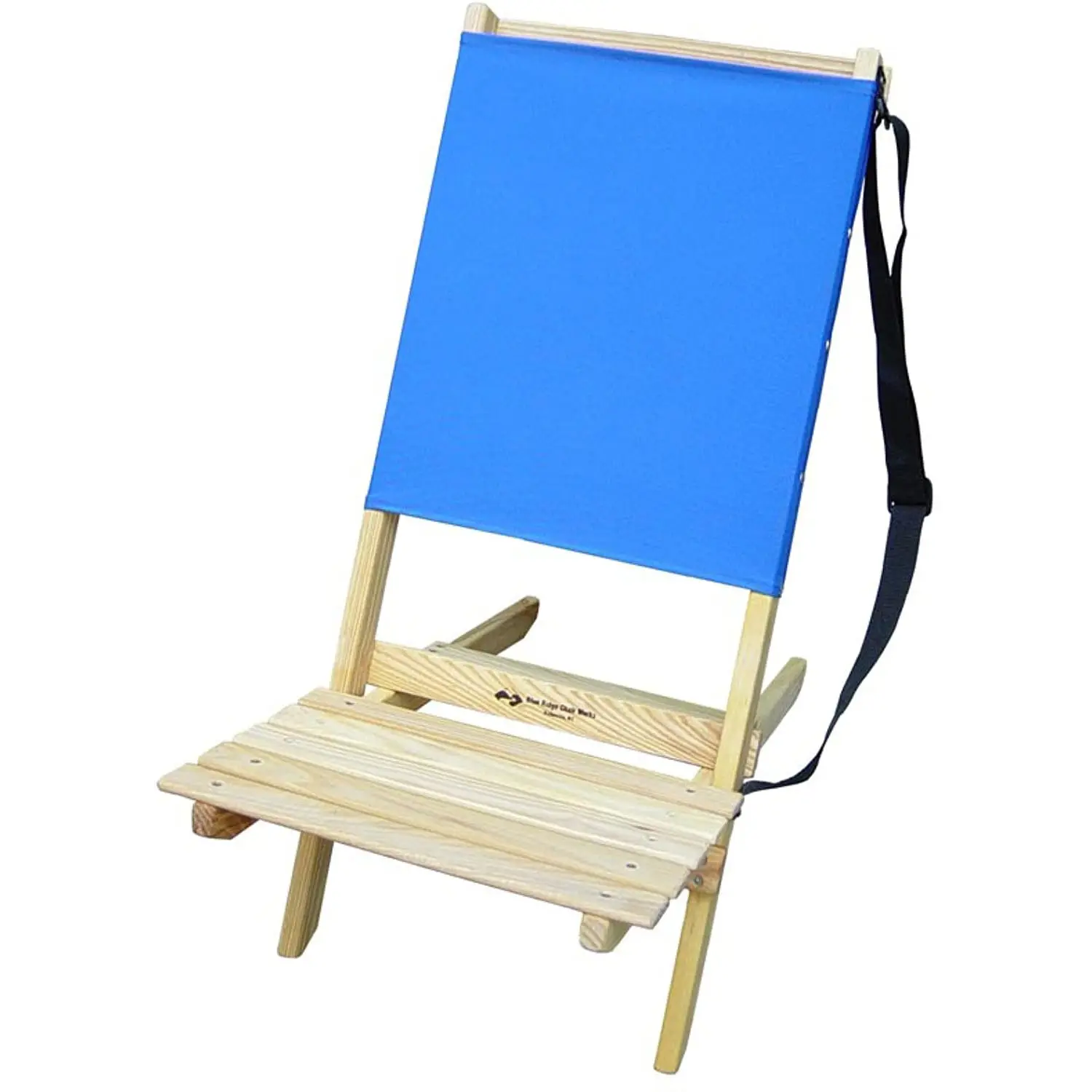 Modern taşınabilir dış mekan mobilyası kolay taşınan kumaş çam kayın ahşap plaj sandalyesi omuz askısı ile-plaj parkı için