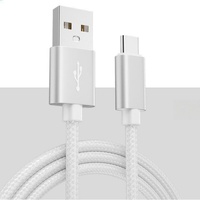 Cable de Carga Rápida Trenzado USB-C a C 5v2a para iPhone y Teléfonos Móviles Samsung USB Tipo-C, Gran Venta 2025