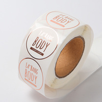 Autocollants d'avertissement imperméables pour bougies, étiquettes d'avertissement de sécurité, rouleau d'autocollants pour bougies, autocollants personnalisés pour pots de bougies